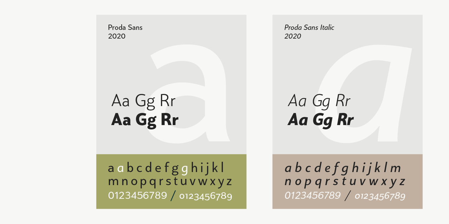 Example font Proda Sans #4